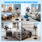 Metal Pedestal Fan 16 Inch Oscillating Adjustable Height 3 Speed